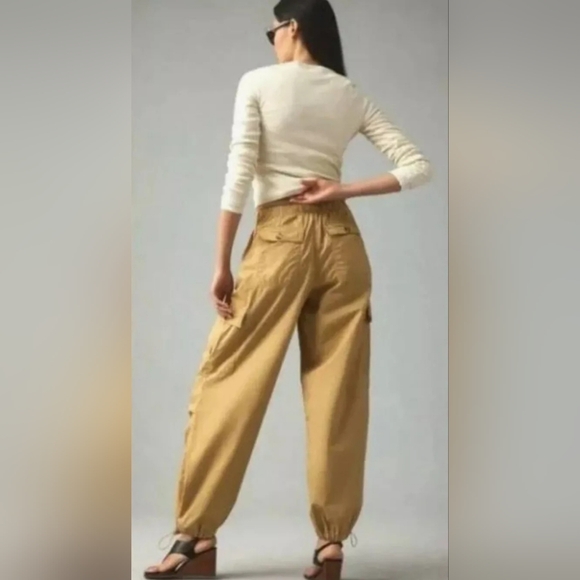 Avec Les Filles Pants - Avec Les Filles Anthropologie relaxed baggy cotton cargo pants, Size M
